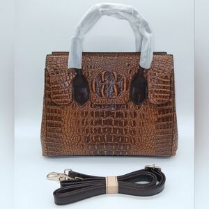 Crocodile Faux Leather Tote Crossbody/Shoulder Handbag​​